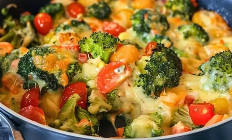 Brócoli Cremoso al Horno con Tomates y Col Rizada zIG4J6E