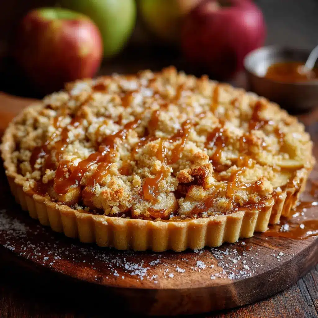 Tarta de manzana crumble una deliciosa receta con caramelo salado